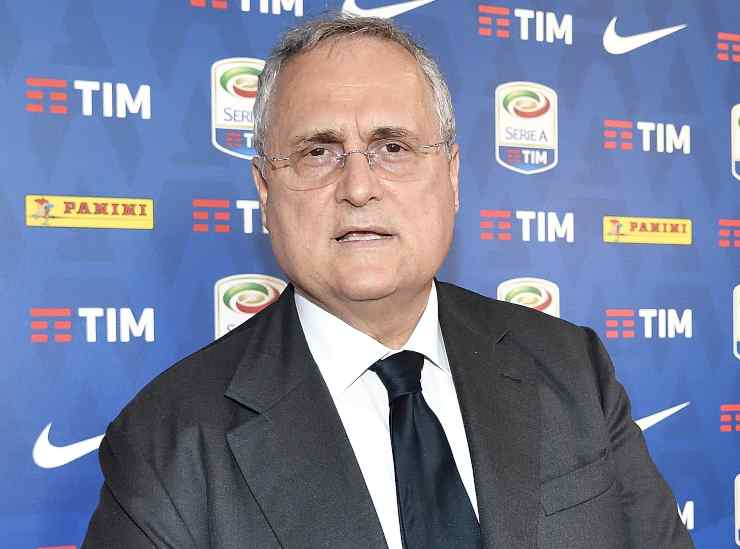 Claudio Lotito, presidente della Lazio (credit: Ansa)