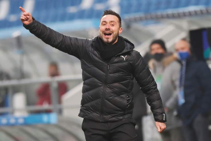 Roberto De Zerbi, probabile prossimo allenatore dell'Atalanta (credit: Ansa)