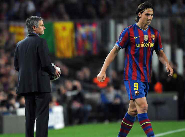 Immagine dalla semifinale di Champions del 2010, Mou vs Ibra - credits: Ansa Foto. Il Calcio Magazine