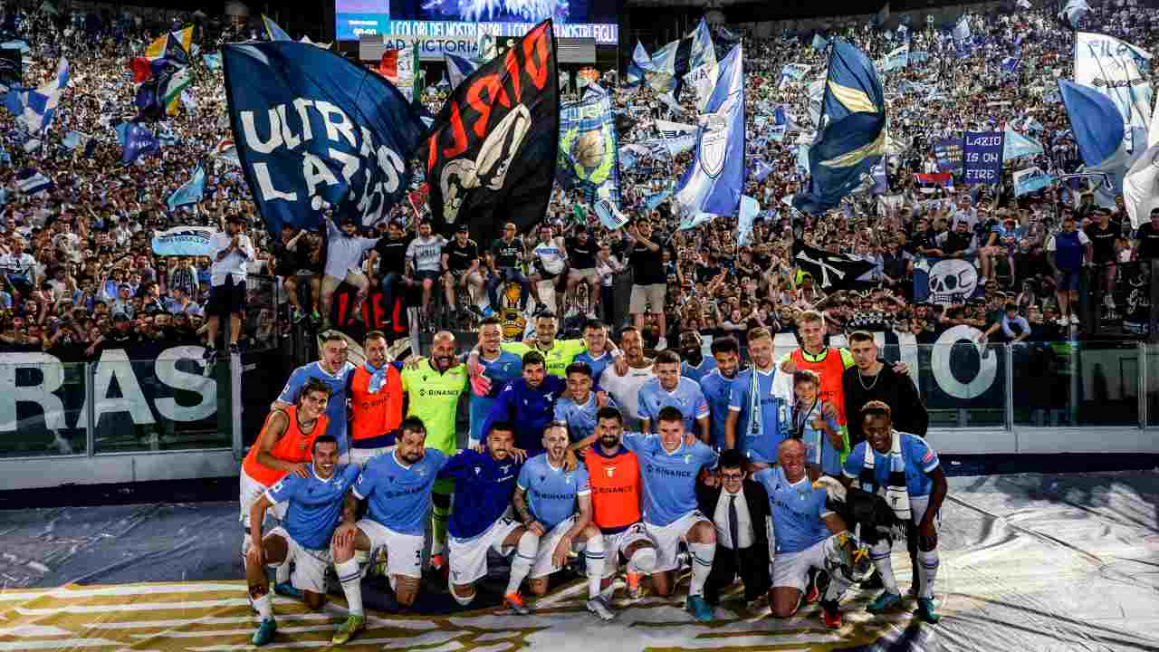 Lazio all'ultima partita in casa (Credit Foto Ansa)