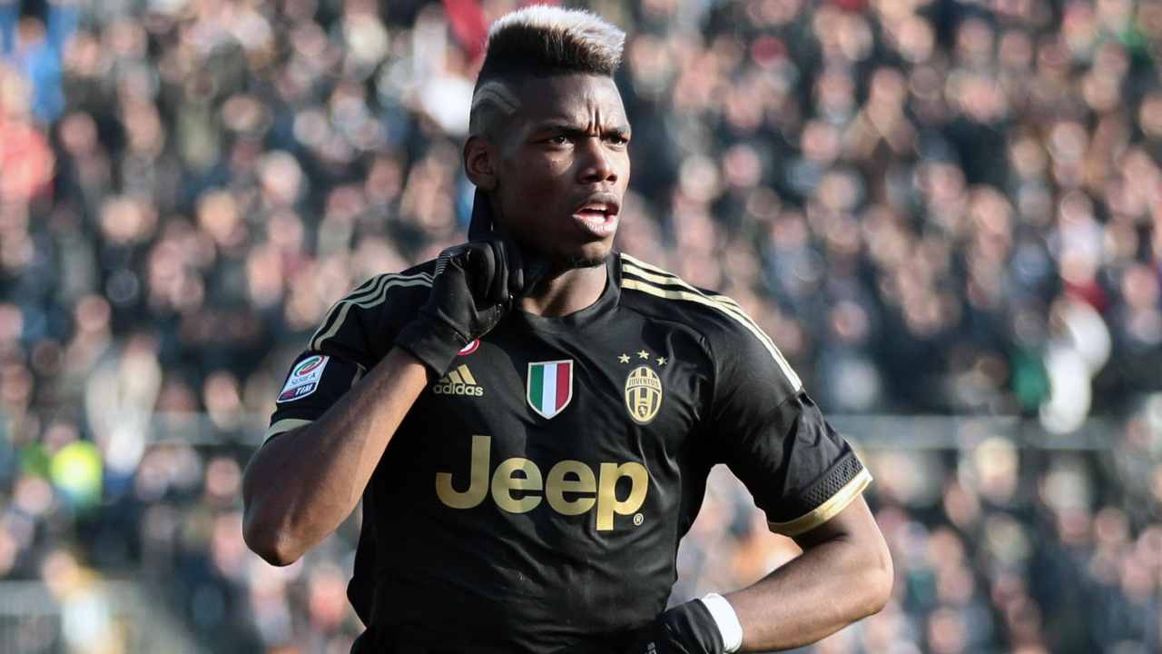 Paul Pogba con la maglia della Juventus (credit: Ansa)