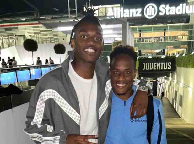 Leao e Cabral all'Allianz Stadium (credit: Ansa)