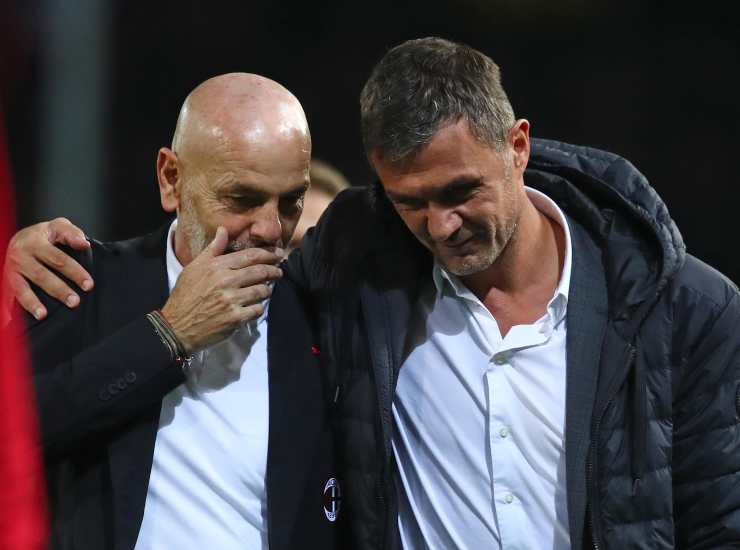 Pioli e Maldini - credits: Ansa Foto. Il Calcio Magazine