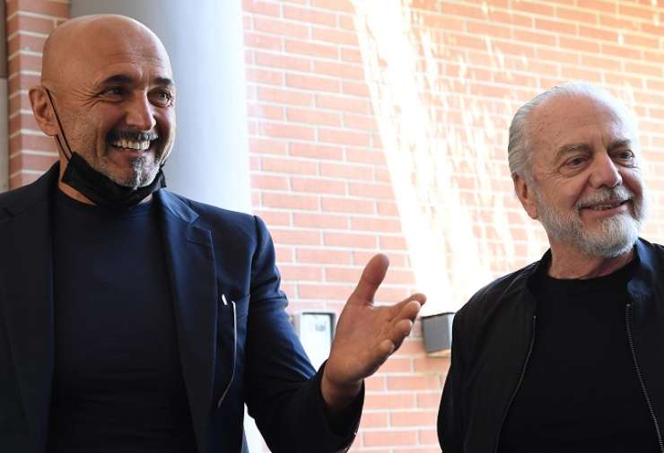 Luciano Spalletti e Aurelio De Laurentiis (credit: Sky Sport)