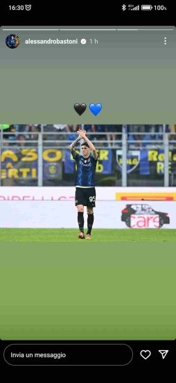 La storia Instagram di Bastoni - credits: Instagram. Il Calcio Magazine