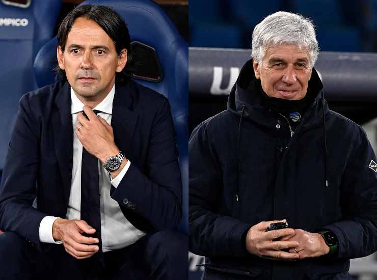 Simone Inzaghi e Gian Piero Gasperini su Ederson (credit: Ansa)