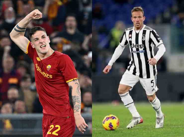 Nicolò Zaniolo e Arthur [Credit: ANSA e web] - Il Calcio Magazine