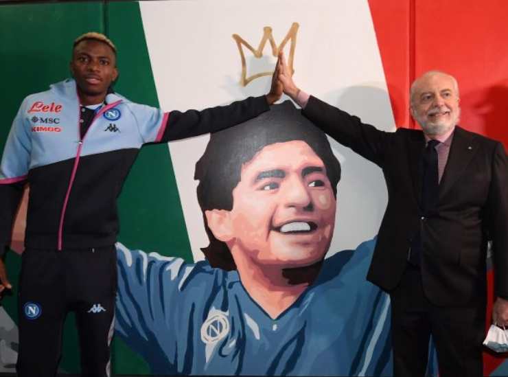 Osimhen e De Laurentiis (credit: Azzurrissimo.it)