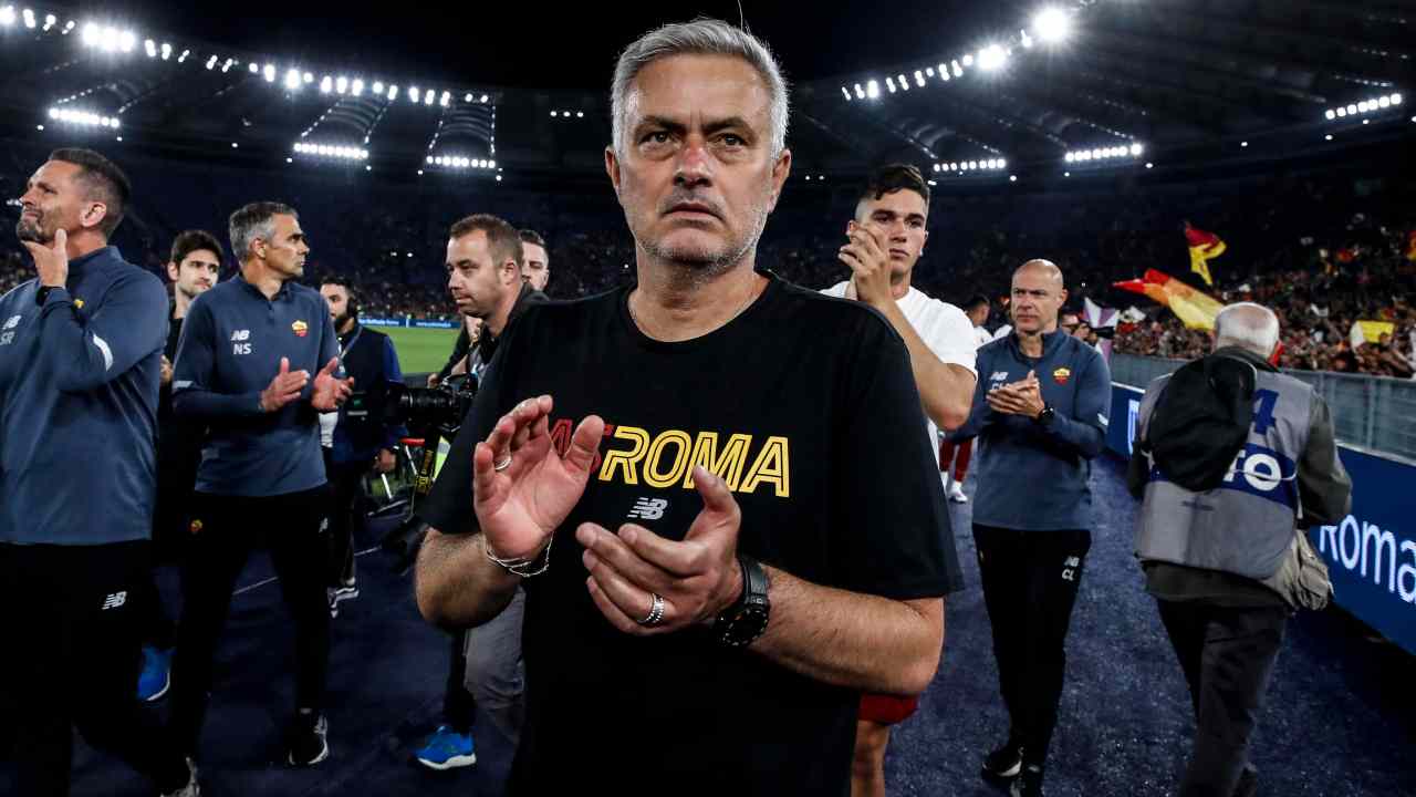 José Mourinho, allenatore della Roma (credit: Ansa)