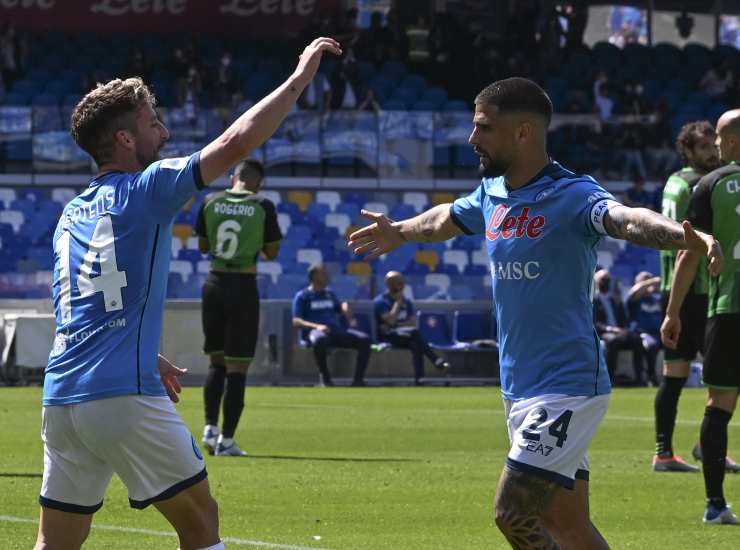 Mertens e Insigne (Cresit Foto Ansa)