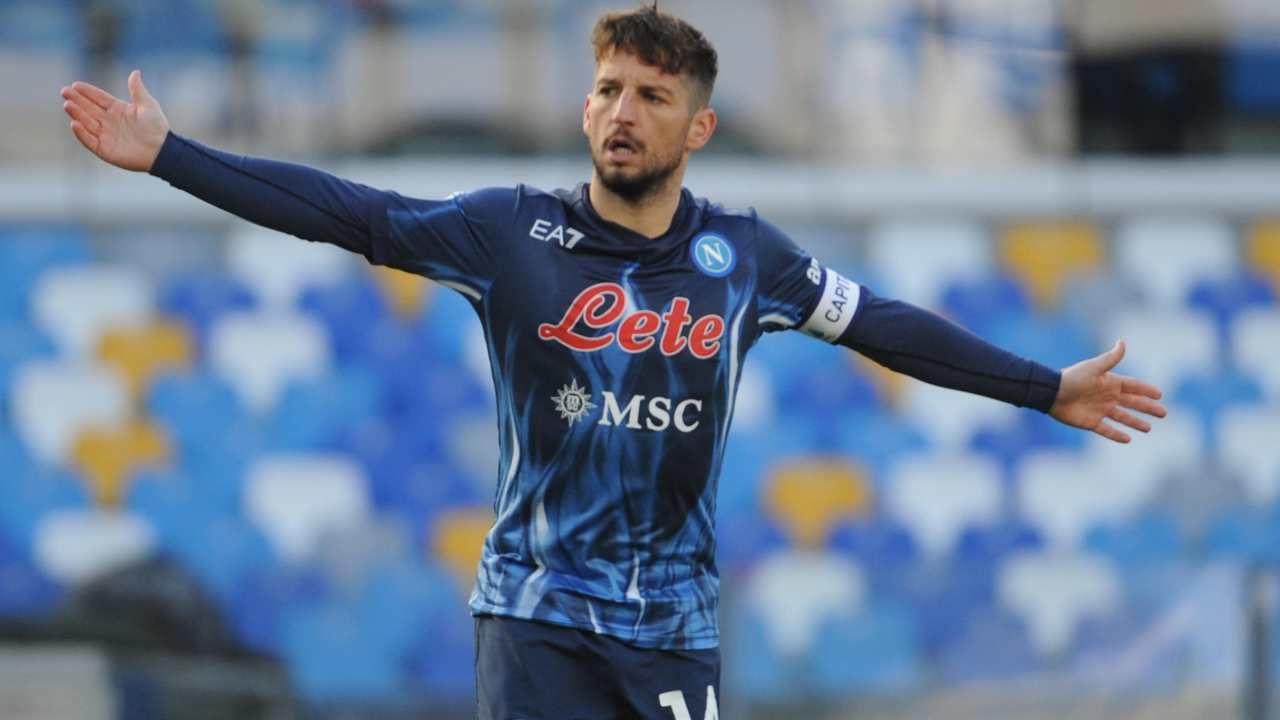 Dries Mertens alla nona stagione al Napoli (Credit Foto Ansa)