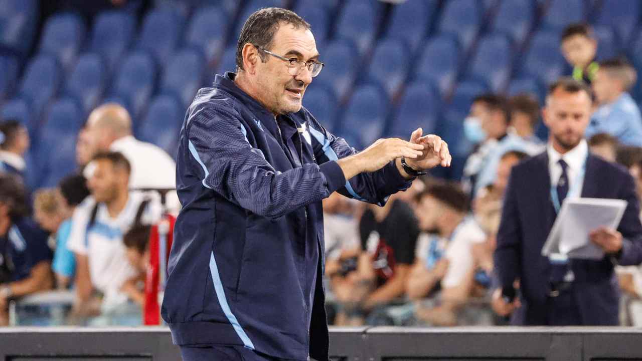 Maurizio Sarri allenatore della Lazio (Credit Foto Ansa)