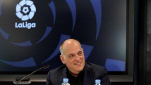 Javer Tebas, presidente della Liga (Credit Foto Ansa)