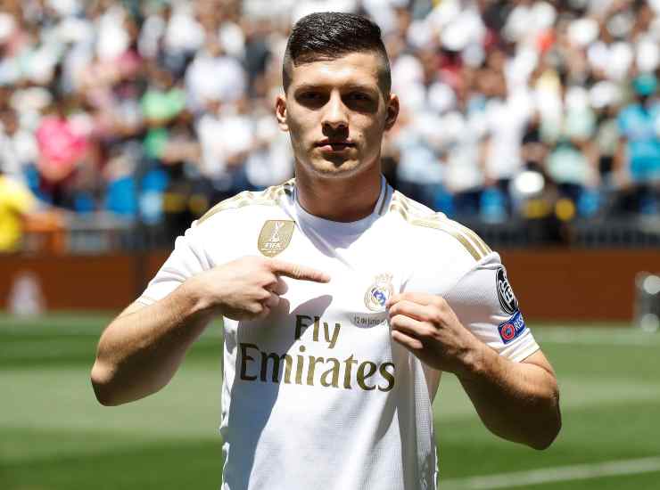 Luka Jovic, attaccante nel mirino della Fiorentina (credit: Ansa)