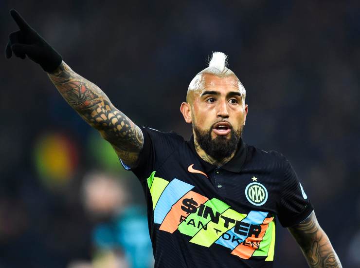 Arturo Vidal centrocampista dell'Inter (Credit Foto Ansa)