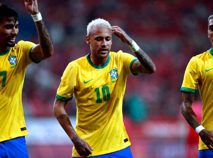 Neymar con la maglia del Brasile [Credit: ANSA] - Il Calcio Magazine