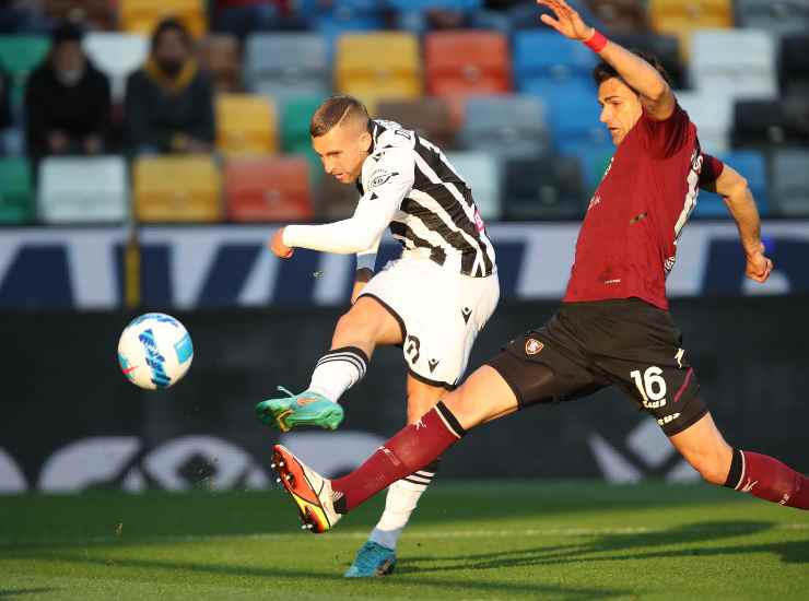 Deulofeu in azione con l'Udinese- credits: Ansa Foto. Il Calcio Magazine
