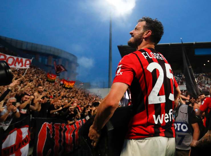  Alessandro Florenzi celebra la vittoria dello Scudetto (Credit Foto Ansa)