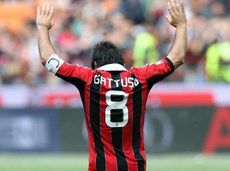 Gattuso durante la sua ultima partita con la maglia del Milan (credit: Ansa)