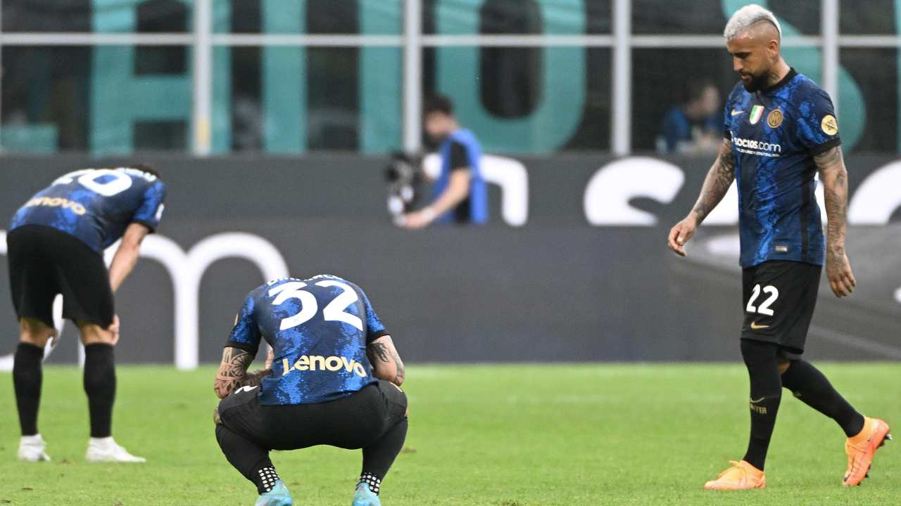 Inter all'ultima partita della stagione (Credit Foto Ansa)