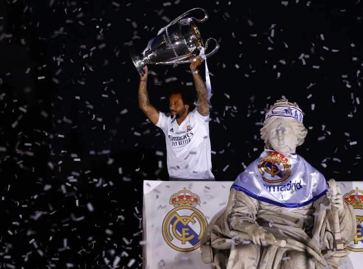 Marcelo alza l'ultima Champions League (Credit Foto Ansa)