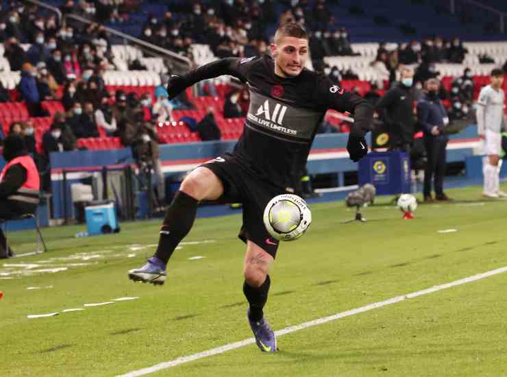 Marco Verratti con la maglia del PSG [Credit: ANSA] - Il Calcio Magazine