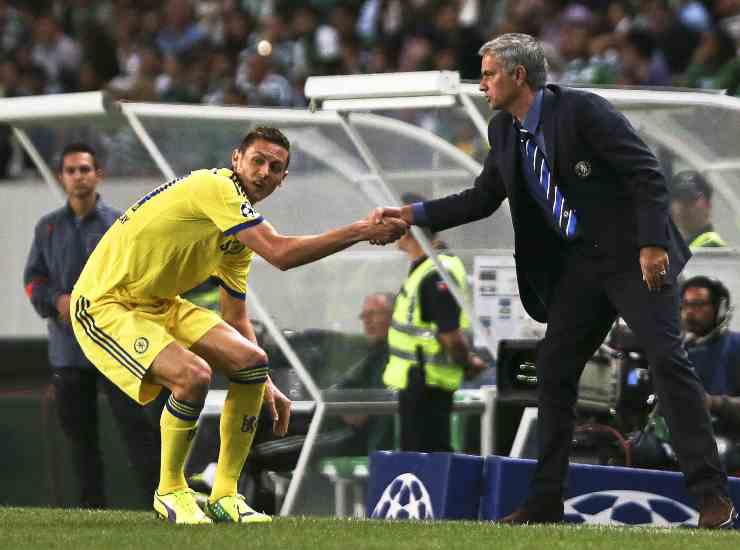 Matic e Mourinho ai tempi del Chelsea - credits: Ansa Foto. Il Calcio Magazine