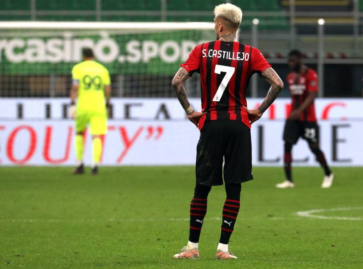 Samu Castillejo, attaccante del Milan (Credit Foto Ansa)