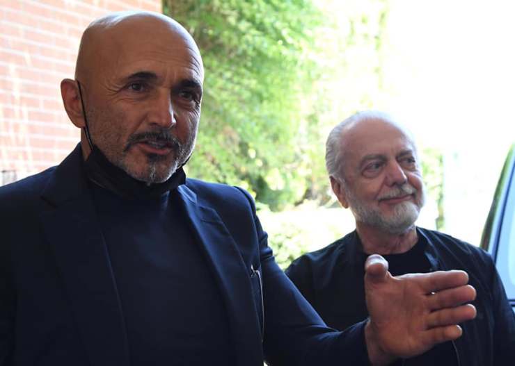 Luciano Spalletti e Aurelio De Laurentiis (credit: CalcioNapoli24)